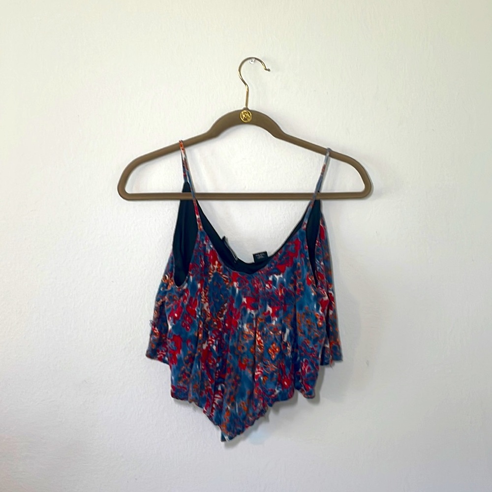 multi colored crop top